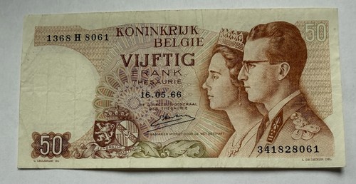 Belgium francs 1966 king - belgium,