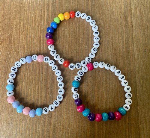 Call phone number bracelet - number,