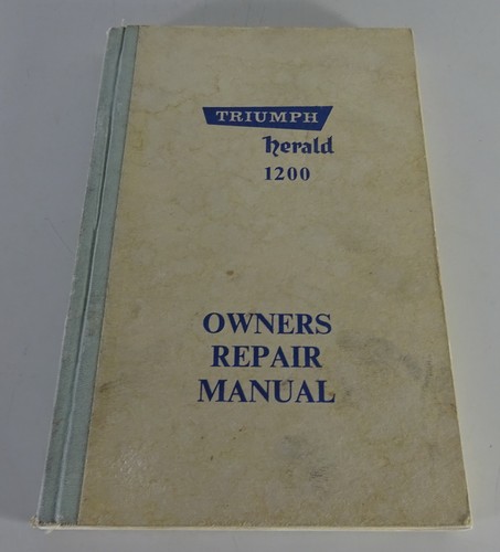 Workshop manual triumph herald - workshop,