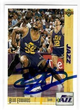 Theodore "Blue" Edwards Signed