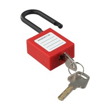 Weather Resistant Lockout Tag Padlock for Equipment Maintenance and Safety