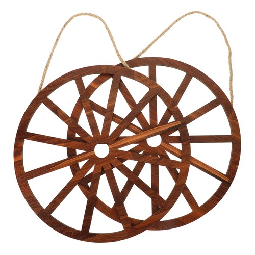 Set wood wagon decor - set,