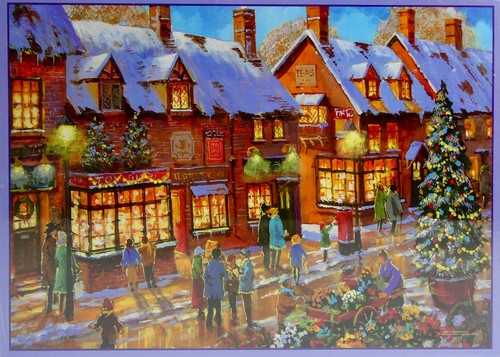 Christmas street scene - street,