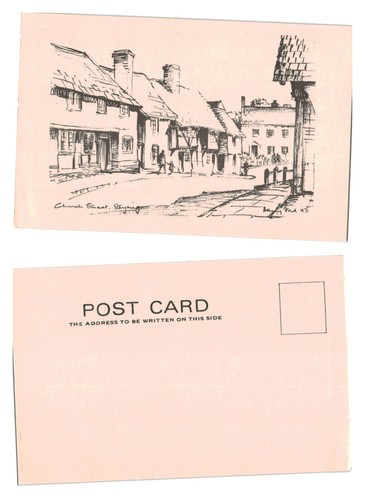 Postcard church street - church,
