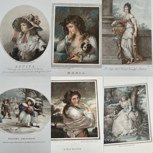 Antique colour stipple - 6,