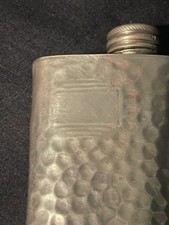 Vintage hammered finish pewter