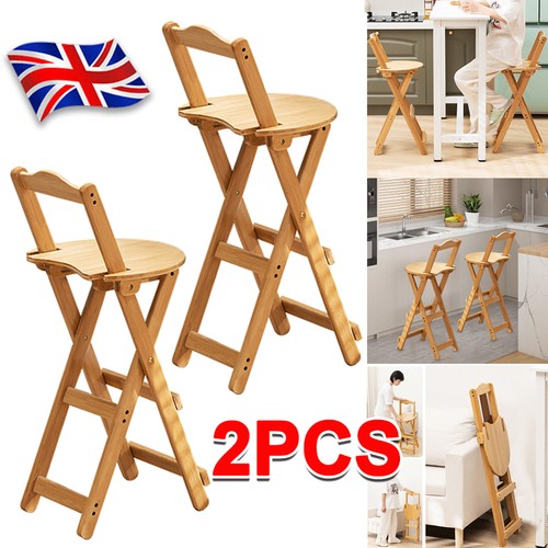 Wooden folding bar stool - wooden,