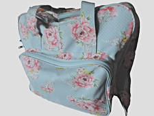 Vinyl light blue rose print