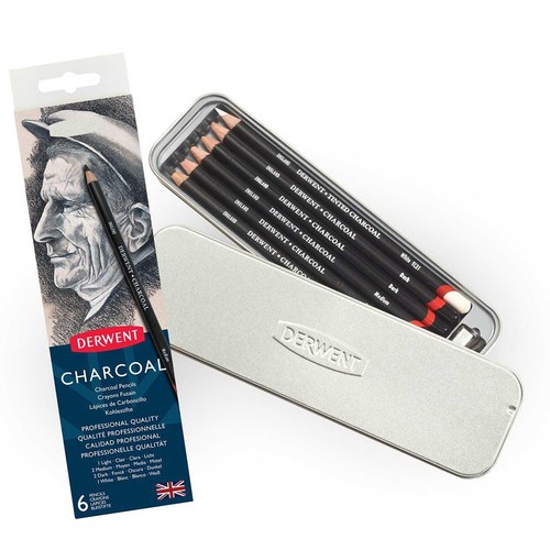 Derwent charcoal pencils - pencils, set