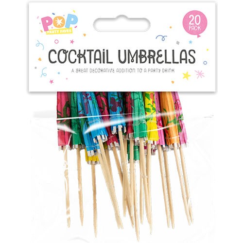 Cocktail umbrellas 20 - 20, pack