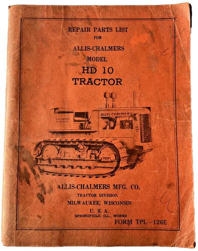 Allis chalmers hd10 tractor - chalmers,