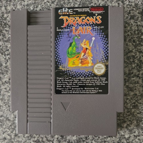 Dragons lair nintendo nes cart - dragons,