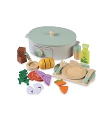 Little Town Wooden Slow Cooker Toy Set Kitchen Appliances Aldi Christmas Gift