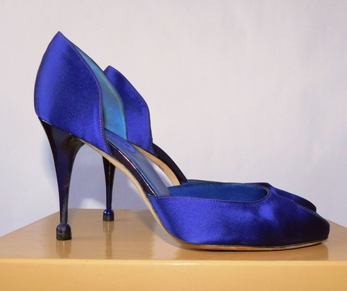 Sergio rossi satin peep - sergio,