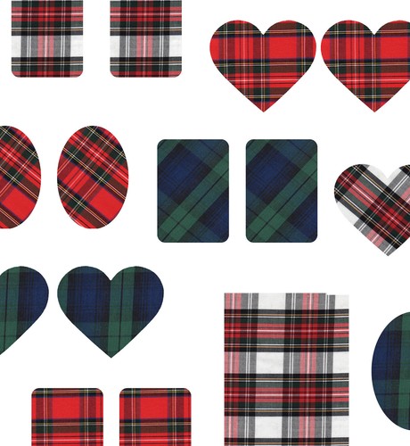 Tartan iron sew - iron/sew, on