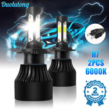 H7 LED Conversion Headlight Bulbs Kit Hi/Lo Beam 6000K White For Jaguar Mark Ix