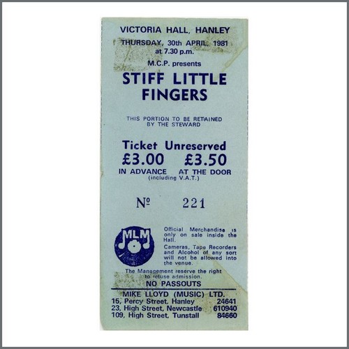 Stiff little fingers victoria - stiff,