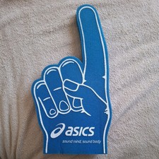 giant foam finger sport blue finger