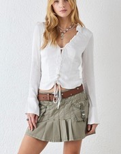 Urban Outfitters White Lace Up