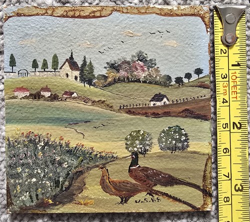 Vintage miniature folk art - vintage,