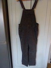 Ladies Fat Face Lewes Dungaree Size 10 Reg Black/Grey Denim  Great Condition