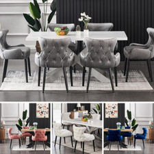 Luxury White Dining Table Set