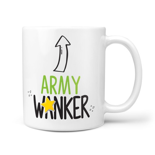 Army wanker gift mug - army,