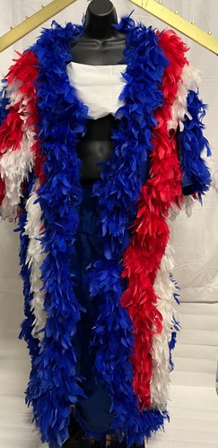 Patriotic feather robe cloak - patriotic,