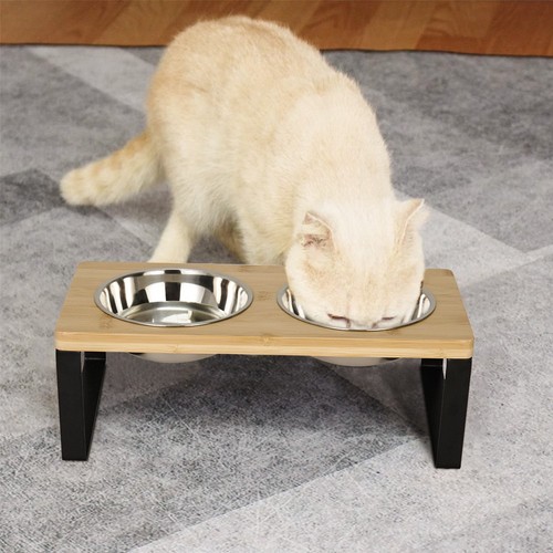 Double cat bowl pet bowls - bowl,