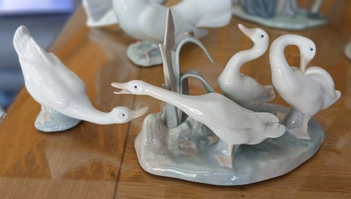Lladro and nao geese - nao, 2