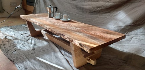 Japandi olive ash live edge - japandi,