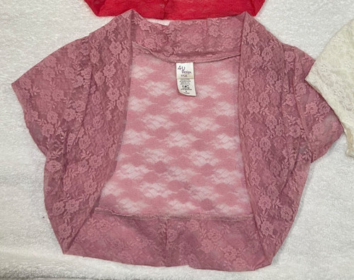 Cap sleeve stretch lace bolero - stretch,