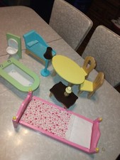 Wooden doll house - wooden,