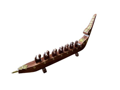 Wood brass viking - wood,