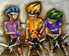 Bike cycling art Le Tour  60cm