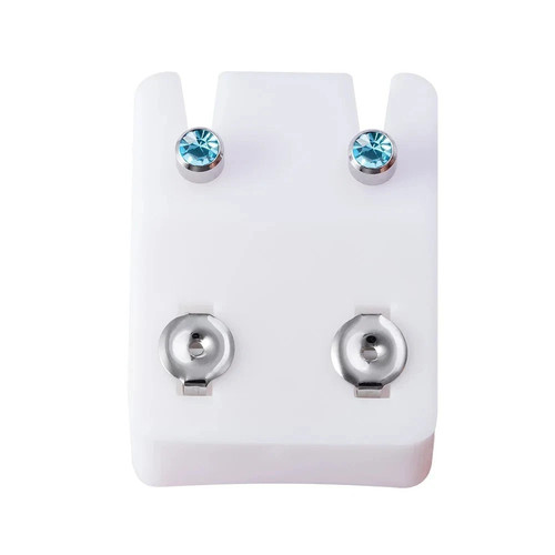 Gem earrings ear studs stud - ear,