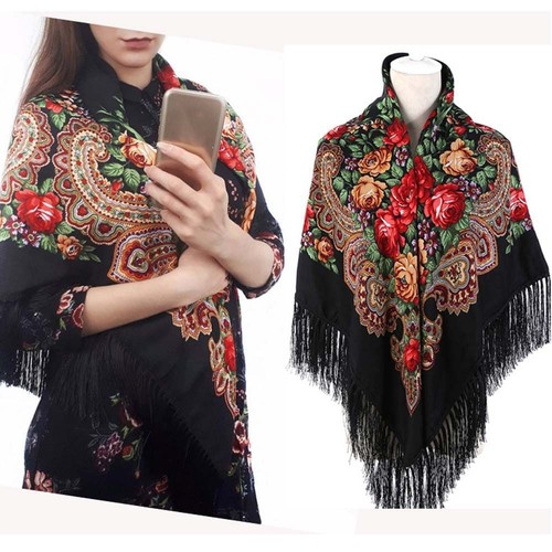 Russian style square - style, scarf