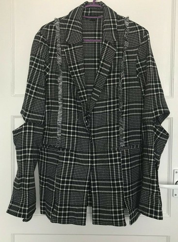 Topshop black white check - white,