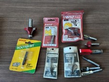 12 x Router Bits . Used. Various Sizes And Brands. Trend, Stanley, Freud.