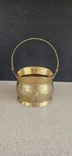 Small Brass Replica Coal Scuttle Bucket,  Made In India