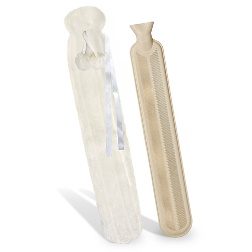 Long hot water bottle with - long,