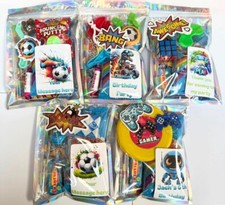 boys party bags, pre filled, Boys  personalised,sweet loot bag ,fast post