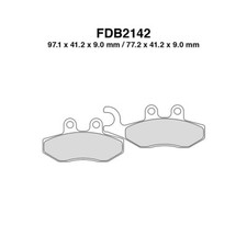 Pair of Brake Pads Ferodo FDB2142ST Piaggio 50 Typhoon 2T 2010-2016