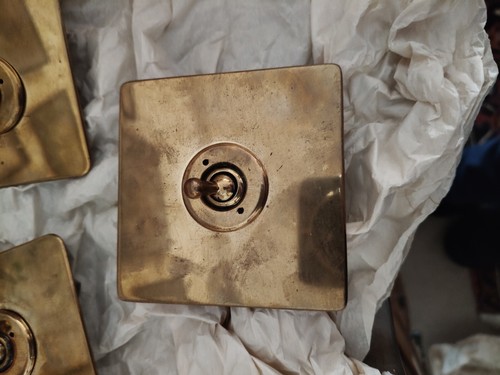 Elegant brass light - , switch
