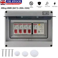 4 Way Consumer Unit Fuse Box 4