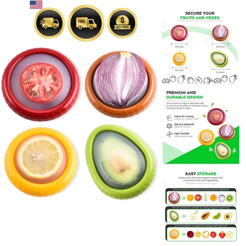 Silicone avocado saver 4pcs - avocado,