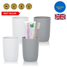 4-Pack Colorful Reusable Plastic Tumblers - Dishwasher Safe & Travel Friendly