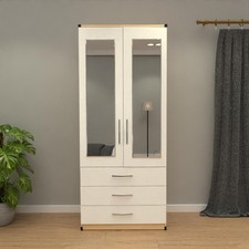 Pre Assembled 2-Door Wardrobe