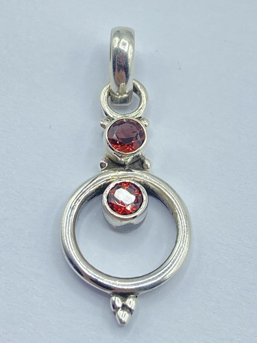 Sterling silver faceted - &,