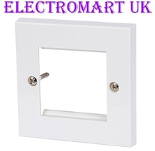 1 GANG DOUBLE MODULE MODULAR WALL FACE PLATE FRAME OUTLET FOR 50MM X 25MM MODULE